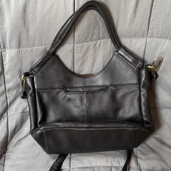 HOBO Black weaved soft pebbled Leather Shoulder Bag - Picture 3 of 16